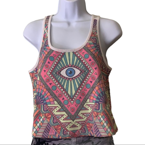 Wildfox Swim Third Eye Tank Top Cropped Beachwear - Picture 3 of 13